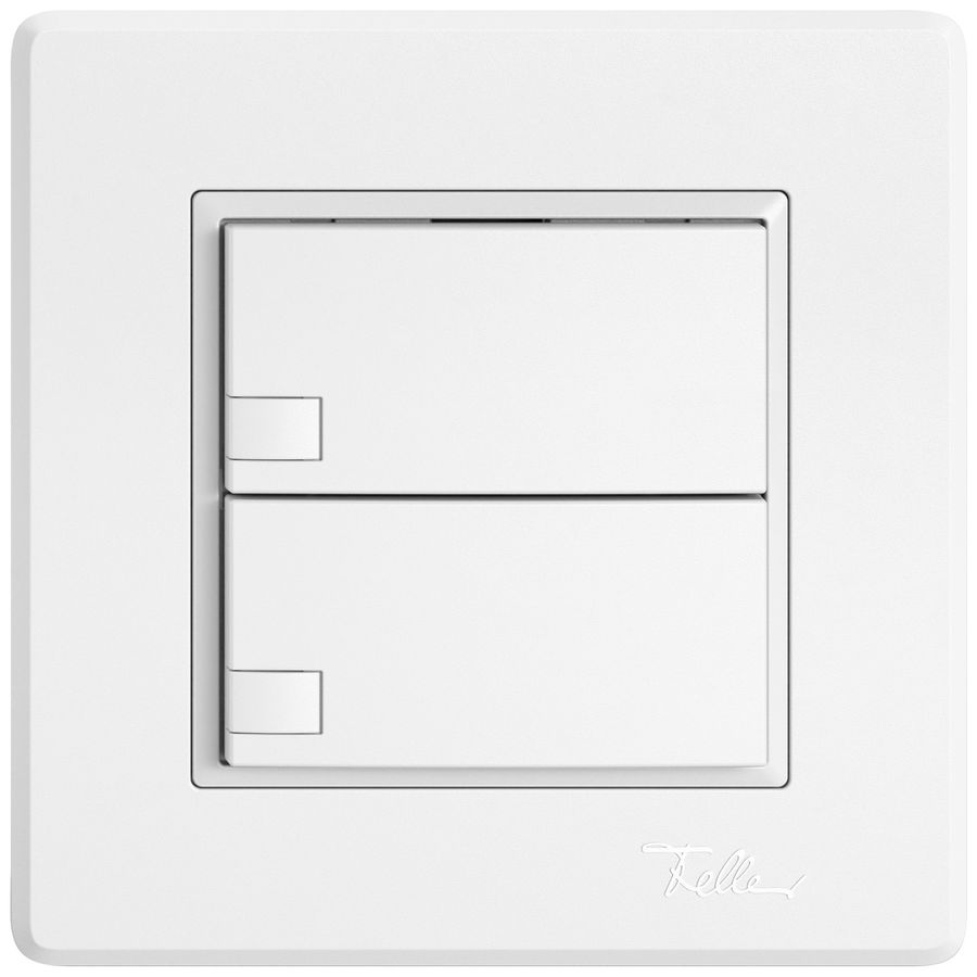 Poussoir KNX RGB ENC EDIZIO.liv SNAPFIX® capteur temp.s.LED 2× comm.1T bc