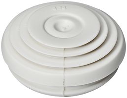 Kabeleinführung 25mm weiss IP55 mit abgestufter Membrane