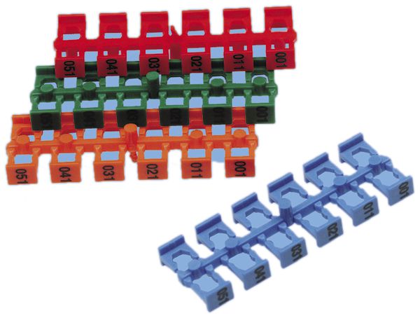 Bezeichnungsclips R&M mit Nummern 0-9