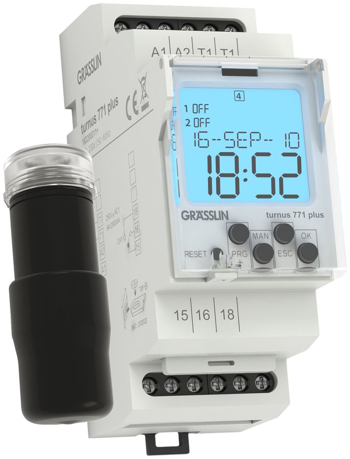 REG-Dämmerungsschalter turnus 771 plus, mit Helligkeitsfühler, 10…50 000 lux