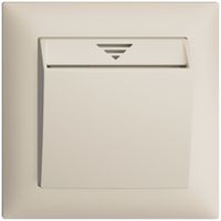 UP-Schalter Hotelcard 250VAC 1L EDIZIOdue crema