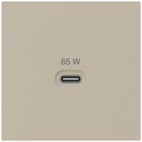 USB-Ladesteckdose Hager kallysto Typ C 65W 3250mA beige