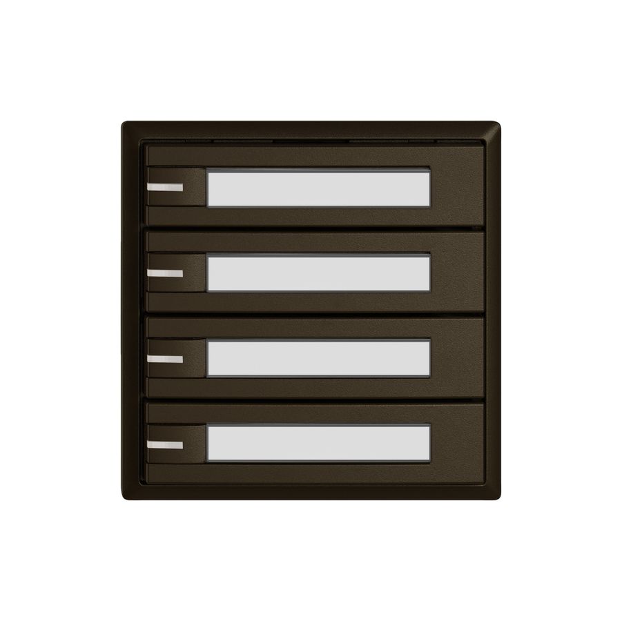 Universaltaster EDIZIO.liv UNI SNAPFIX® m.LED RGB 4× 1-Tbed.Pap.br