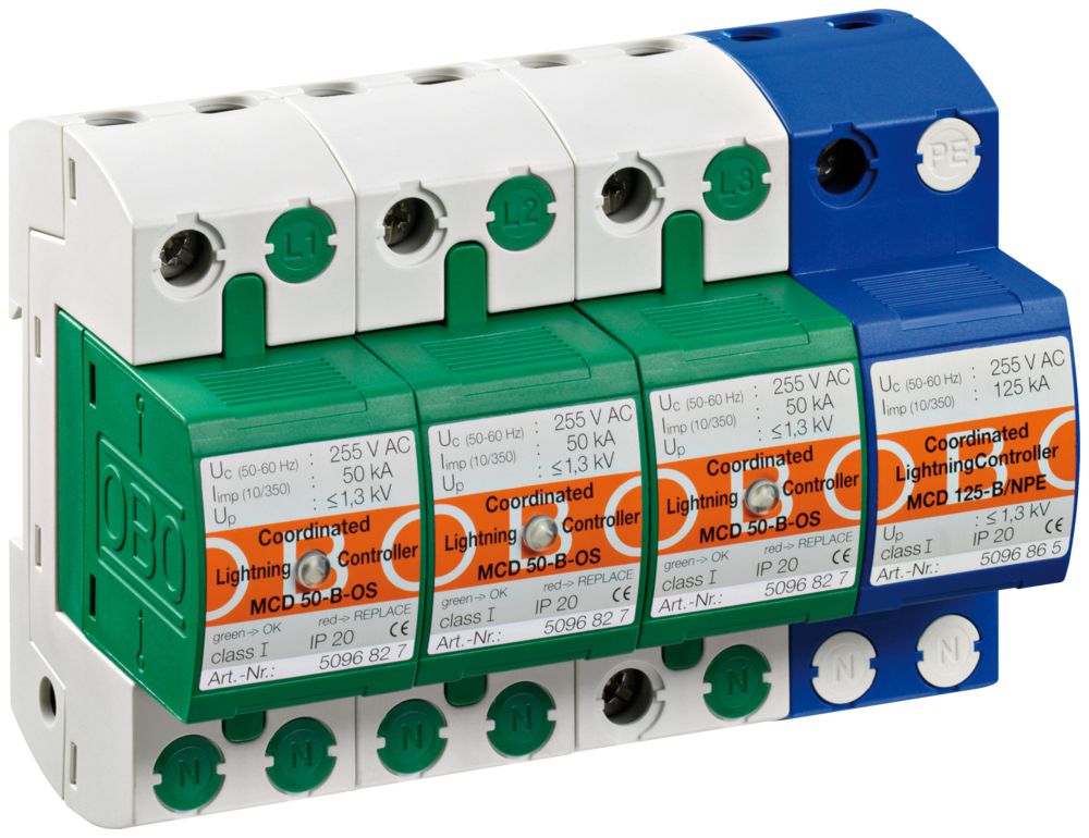 Protection de surtension Bettermann MCD 50-B 3+1 255V