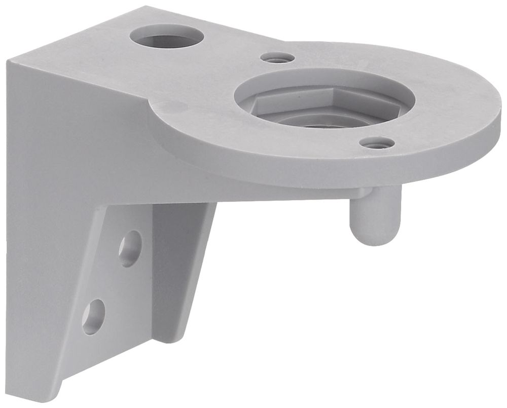 Équerre WERMA, pour colonne de signalisation, pour montage mural, gris