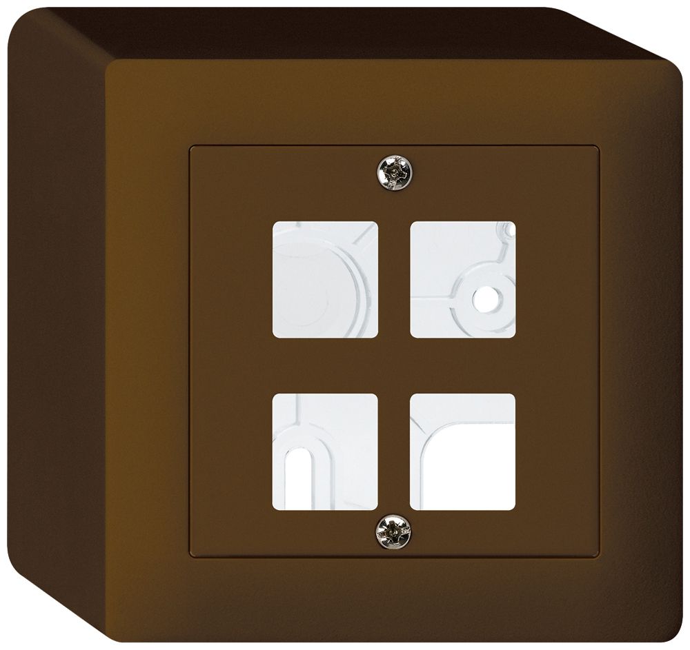 Kit frontale AP kallysto Q per 4 moduli marrone