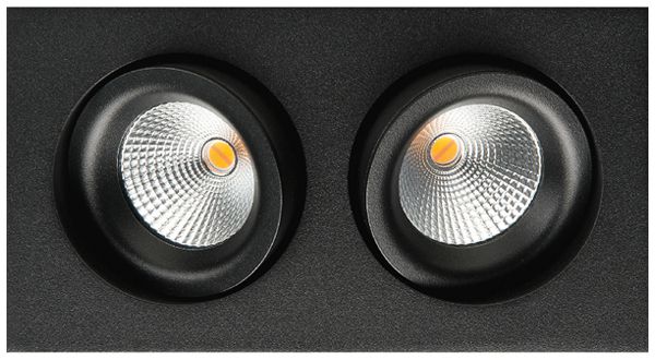 Downlight LED SG Junistar Square 2×7W 980lm 920…928 IP20/IP44 42° REG 175×95 ne