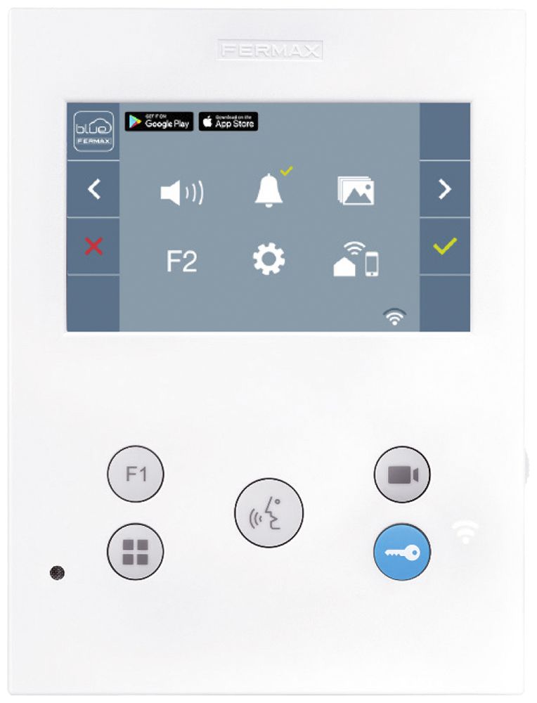 Station intérieure vidéo couleur Fermax DUOX VEO-XS WIFI 4.3" TFT 165×125×21mm