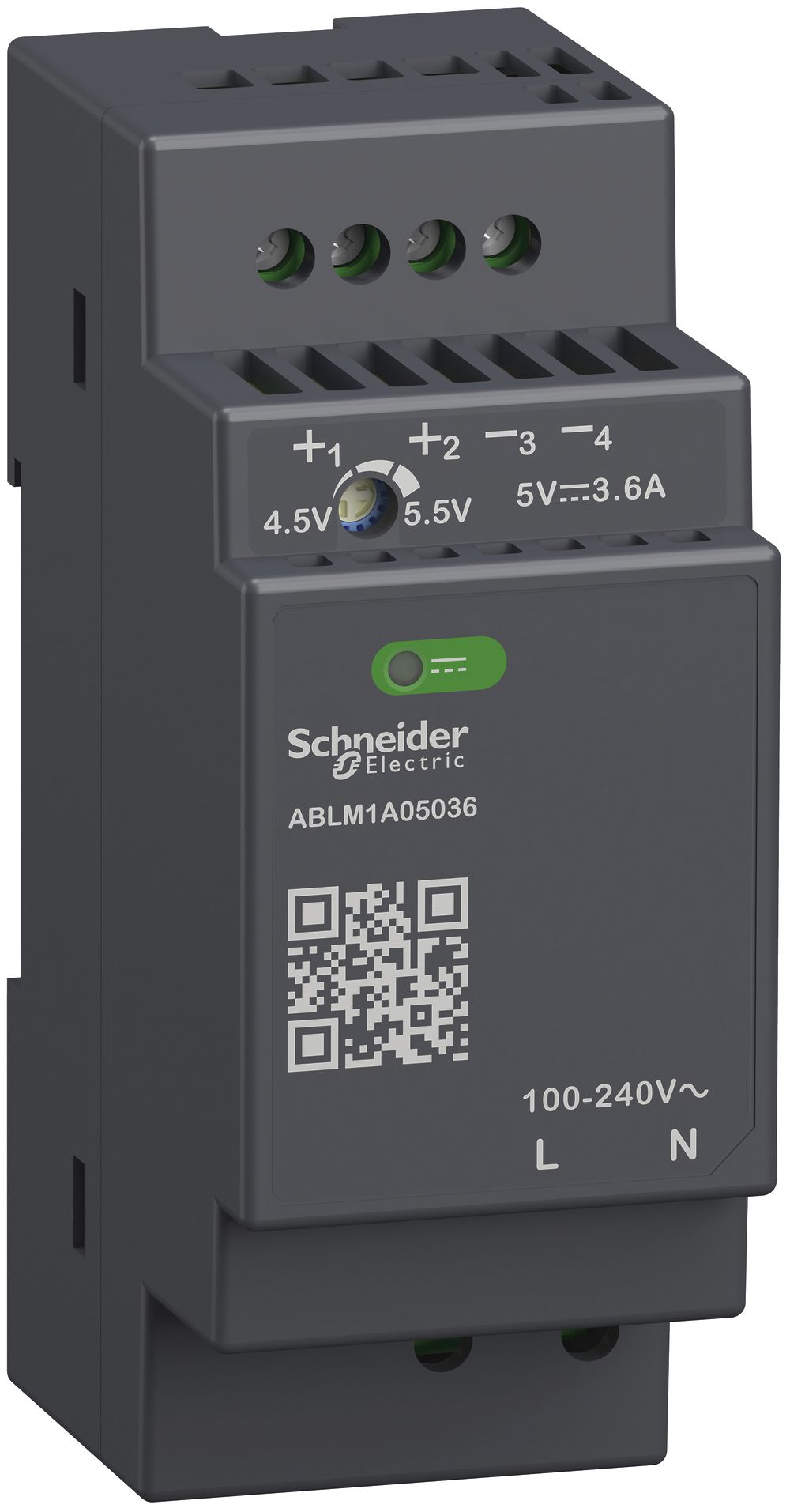 Alimentation électrique SE MODULAR, cadencée, 100…240VAC, 5VDC, 3.6A, 18W