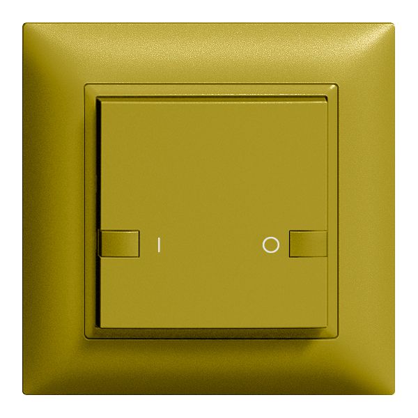 UP-Frontset ON-OFF 1K/1T ZEP 88×88mm olive