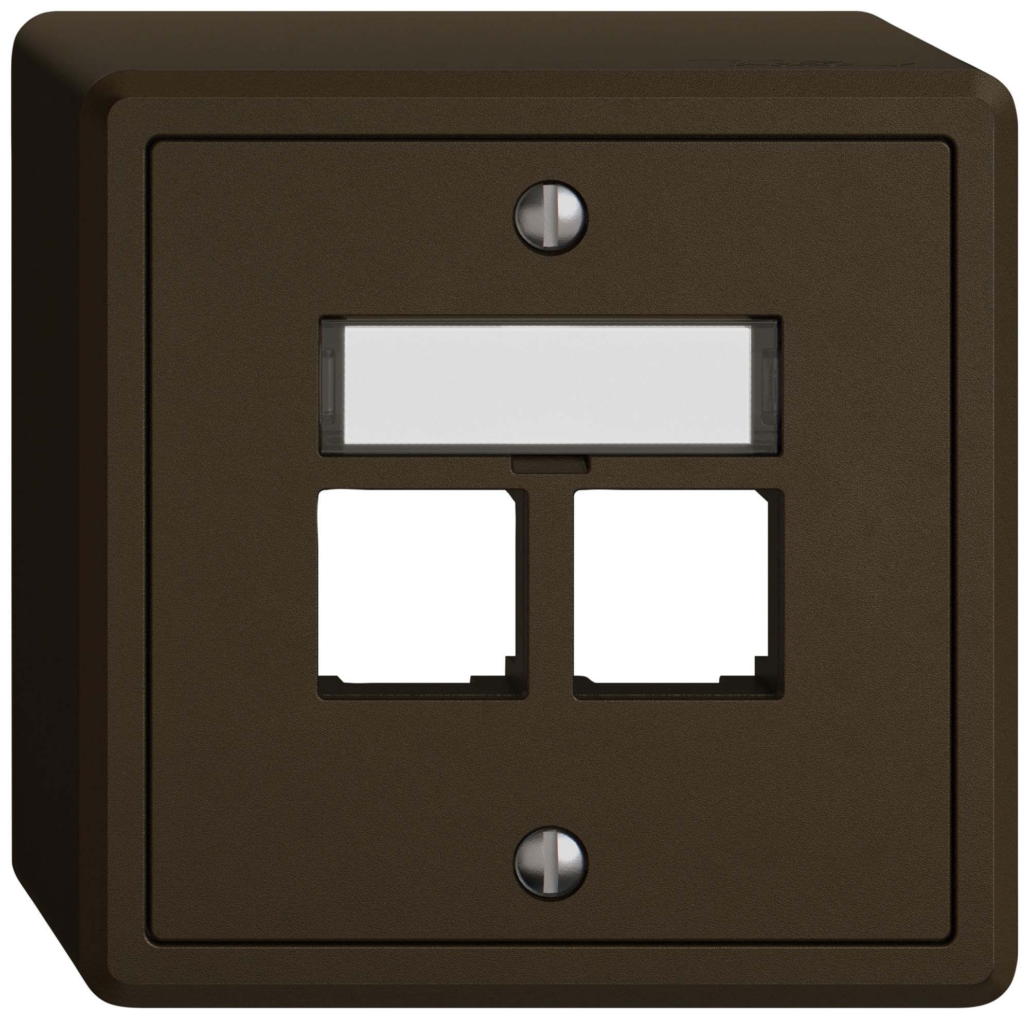 AP-Montageset EDIZIO.liv EASYNET S-One SNAPFIX® gerade 2×RJ45 br