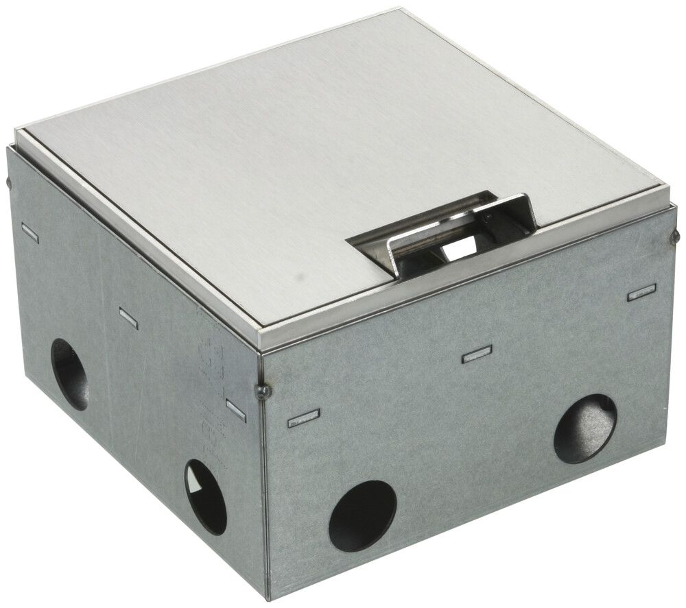 Boîte de sol Woertz WAK Cr 150×150×95mm hauteur de sol 95…140mm visible