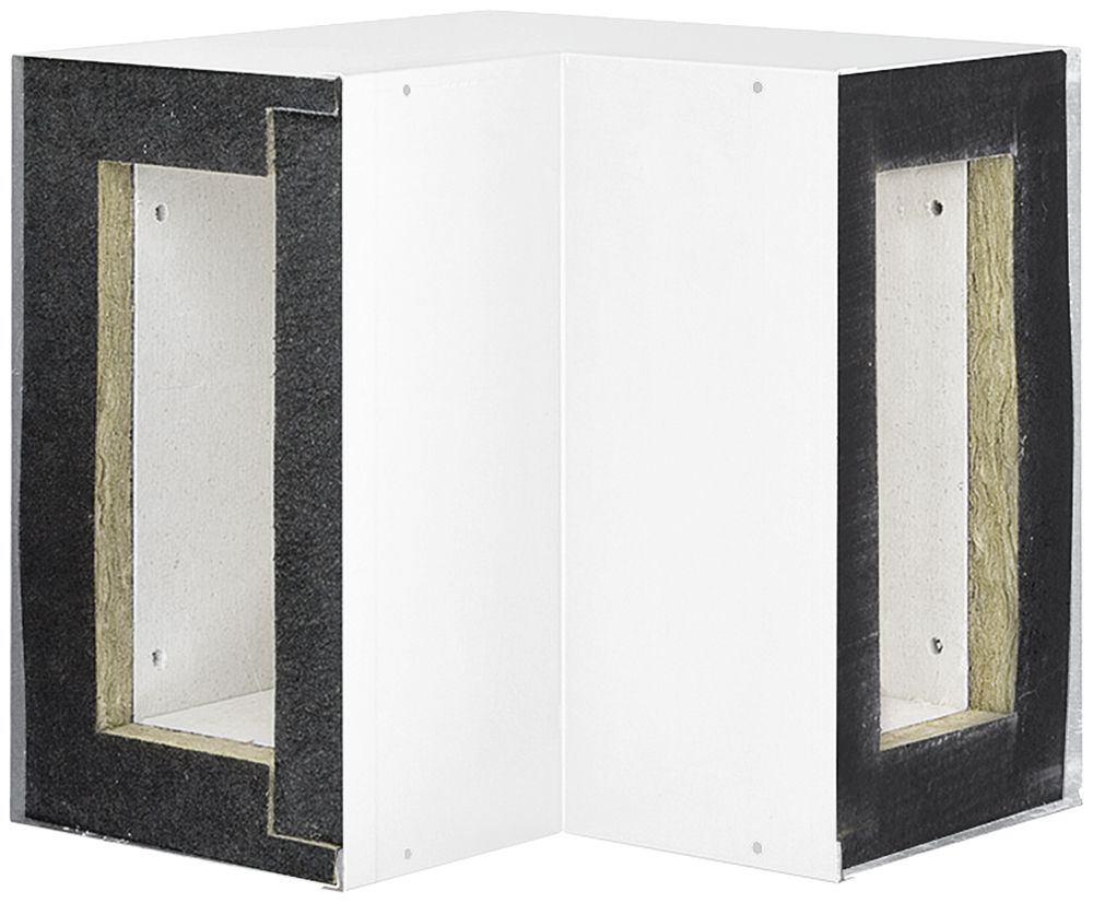 Inneneck tehalit FWK 90 E90/E30 100×260mm, verkehrsweiss