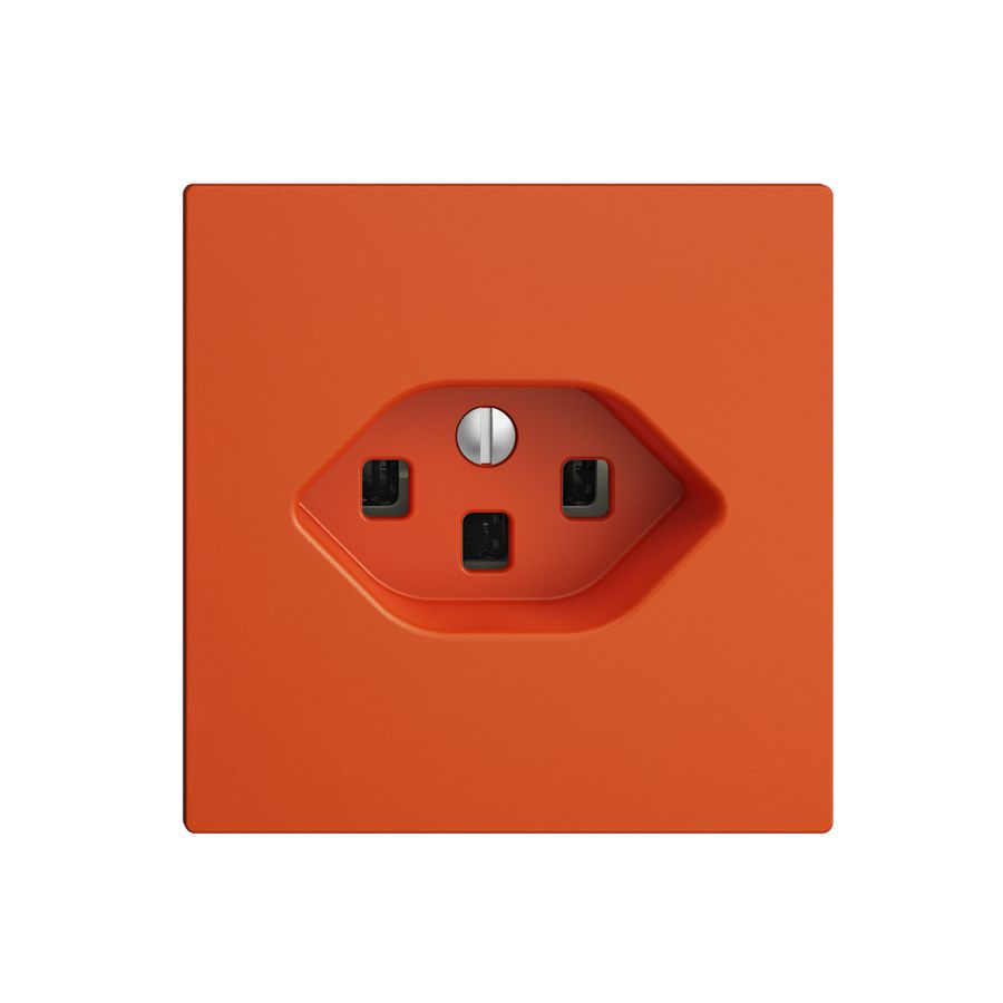 UP-Steckdose EDIZIOdue T23 16A orange, mit Steckklemmen