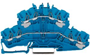 Morsetto 2 piani WAGO 4L, N/N blu