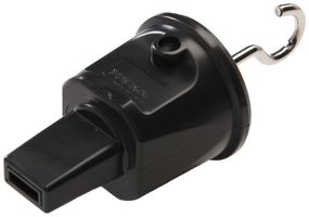 Endstück für Flachkabel, mit Befestigungshaken, IP44, schwarz