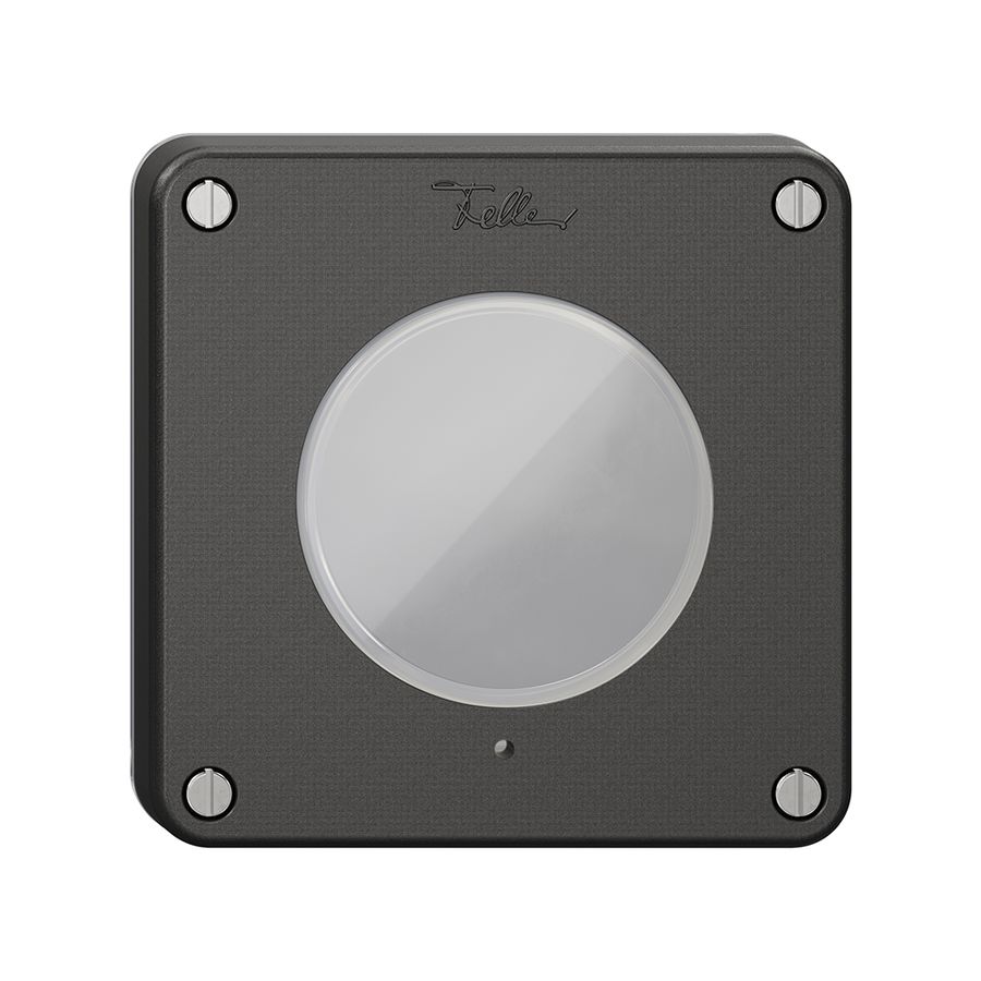 Coperchio NEVO, per pulsante KNX RGB, con vite e guarnizione, nero