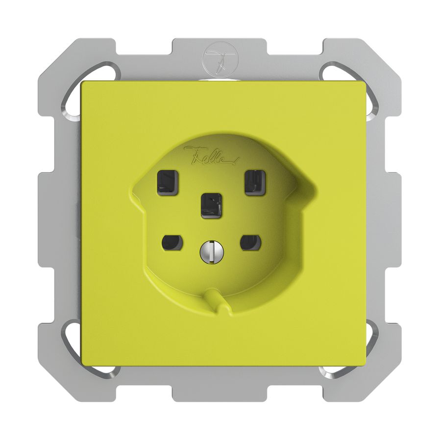 UP-Steckdose EDIZIOdue T25 16A lemon, mit Steckklemmen