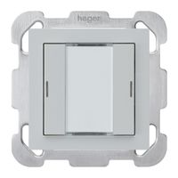 Poussoir ENC kallysto B KNX 2× LED RGB s/e-link gris clair