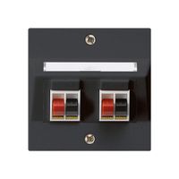 Presa INC audio kallysto 2 volte nero morsetto per 2 altoparlante