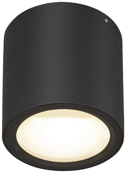 LED-Deckenleuchte SLV OCULUS 11W 780lm 2000…3000K DIM Ø90×90mm schwarz