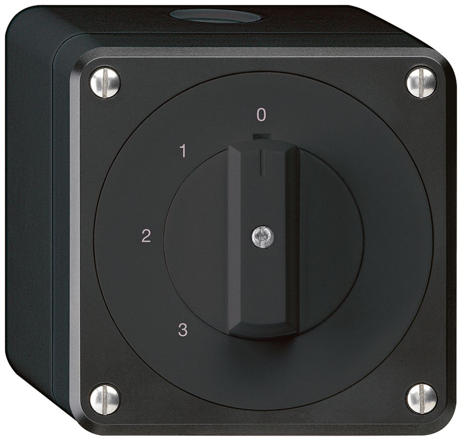 AP-Drehschalter robusto IP55 Schema 5/1P schwarz
