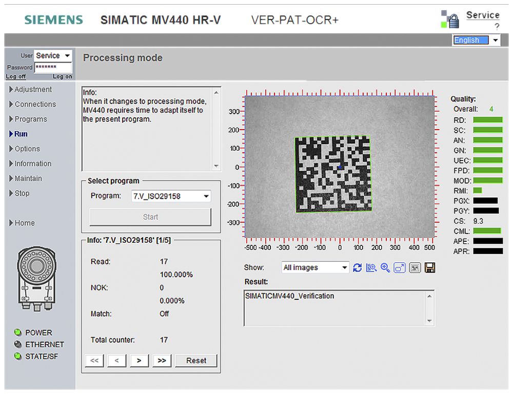 Kit de vérification Siemens Veri-Genius pour MV440, licence, carte de calibrage