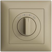 Frontset EDIZIOdue Auf->I<-Ab sand 88×88mm für Schwenktaster