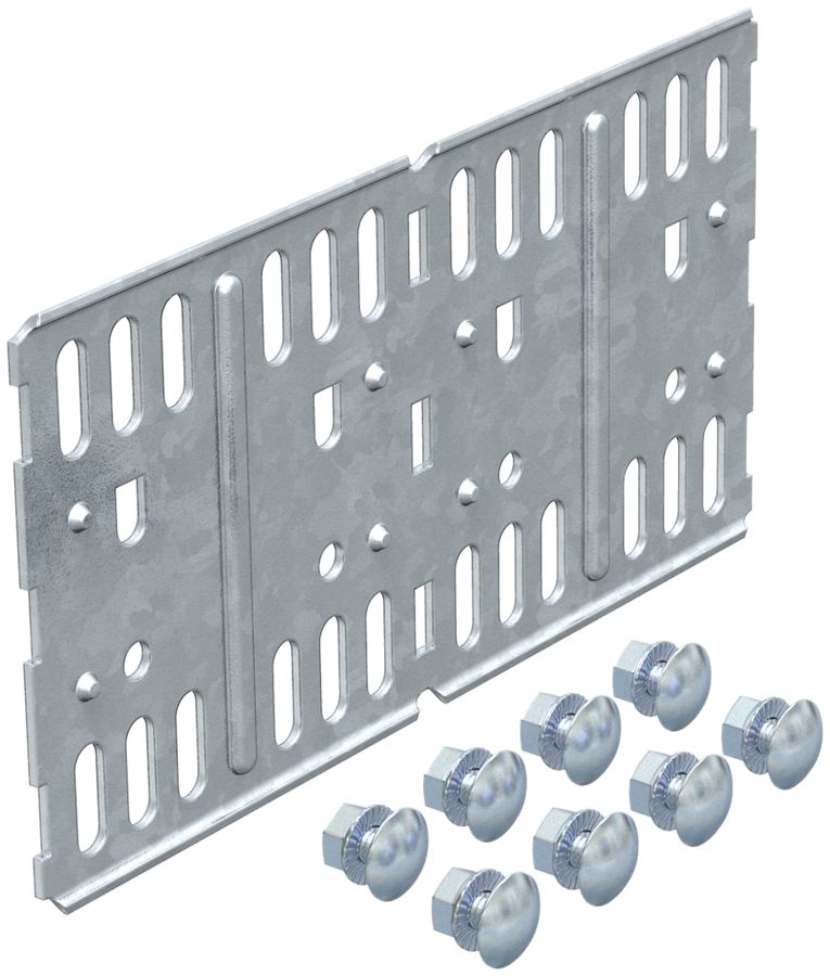 Raccord longit./à équerre Bettermann 110mm p.canal MKS zingué à chaud immersion