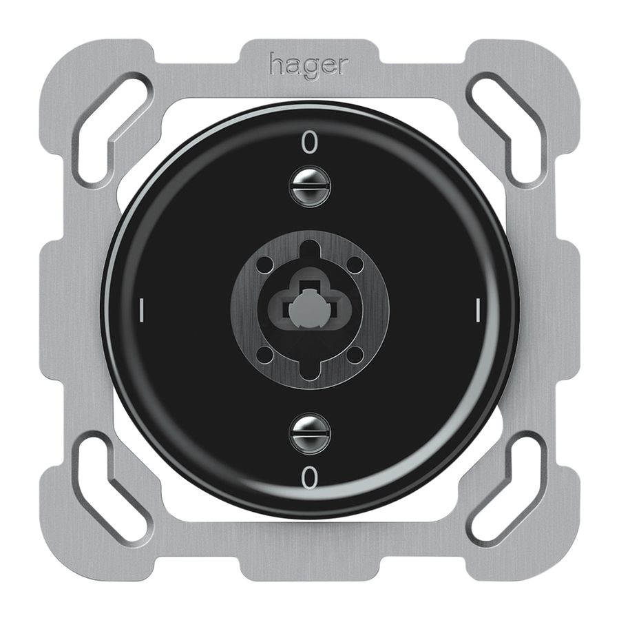 Interrupteur à clé ENC origin interrupteur 0/1L 16A 250V 0-I-0-I 77×77mm noir