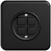 UP-KNX-Taster RGB STANDARDdue SNAPFIX® 4×Taste m.Temperaturfüh.sz