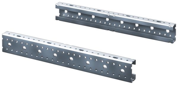 Barre profilée Rittal SV 9666.704 600mm pour TS/SE 4UH gris 2pcs