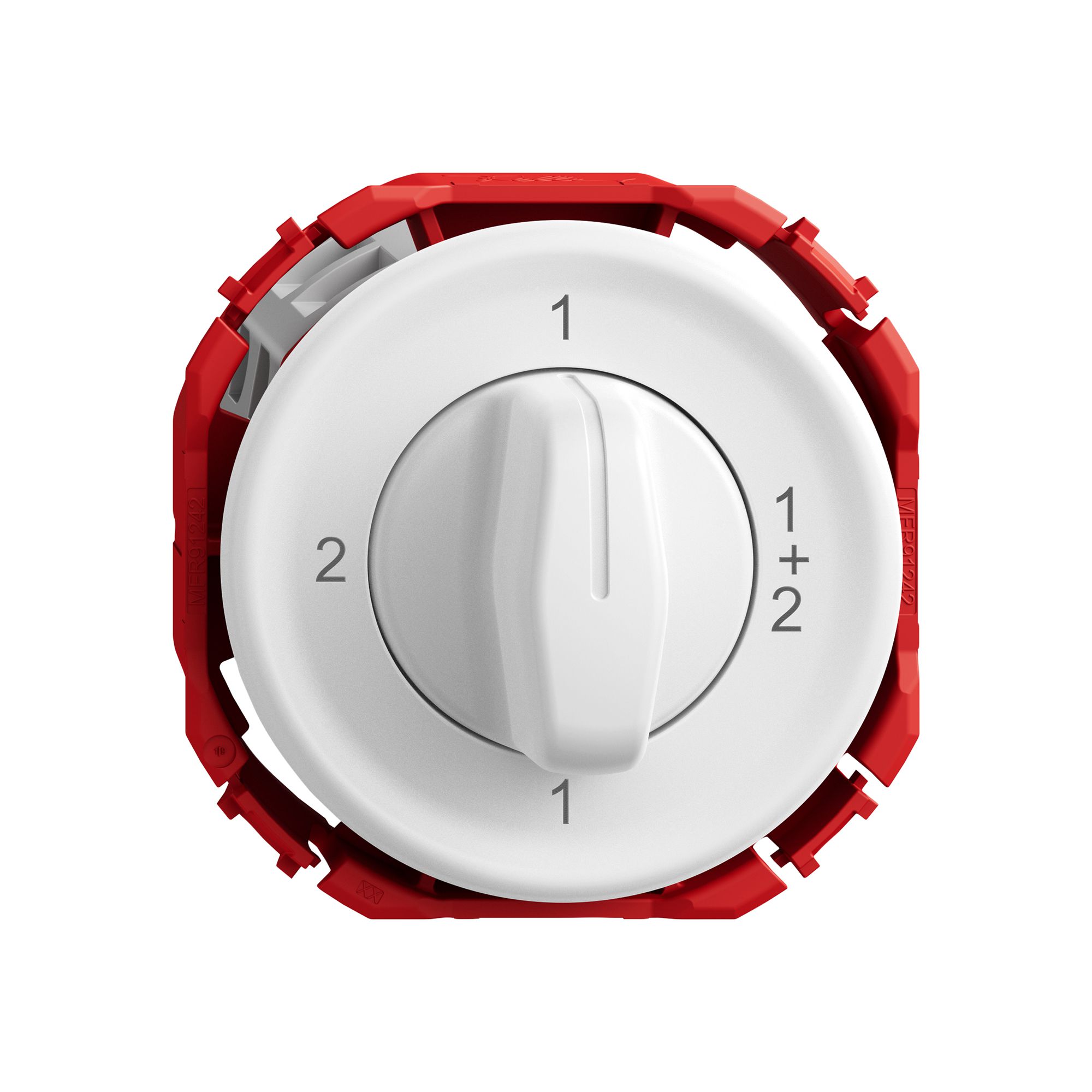 Drehschalter STANDARDdue SNAPFIX® Drehgriff Serieschalter 1/1L ws