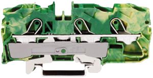 Borne de passage WAGO TOPJOB S 10mm² 3L vert/jaune série 2010