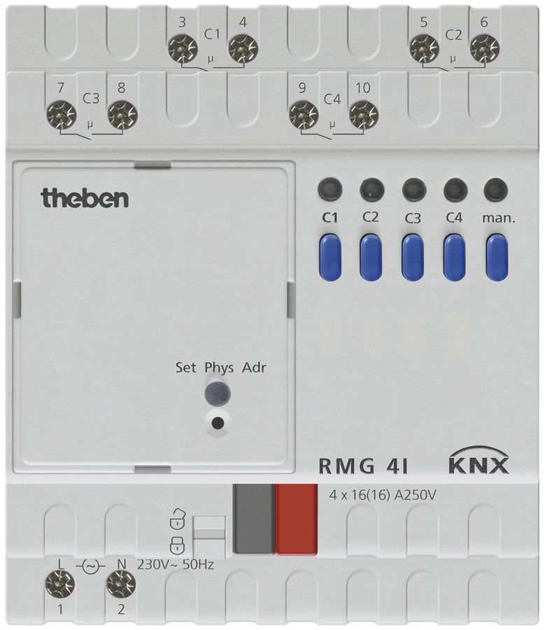 REG-Schaltaktor Mix 2 RMG 4 I KNX Theben