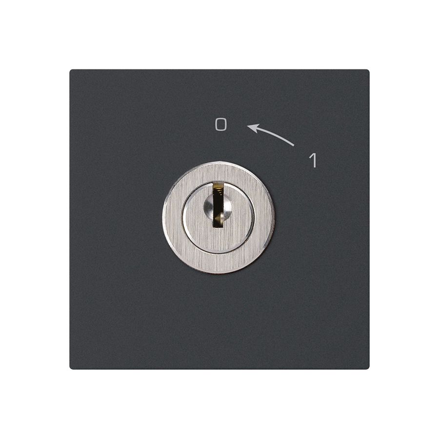 Contact pivotant 0<-1/2L noir KAL avec serrure Kaba 8