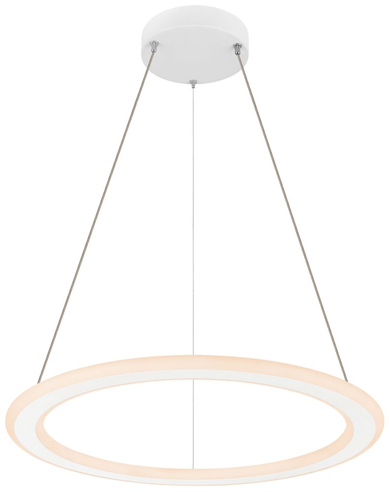 LED-Pendelleuchte SLV ONE FLAT 23W 1900lm 927/930 DIM Ø600 weiss