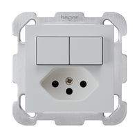 UP-Kombination 1/3+3/1P+T13 hellgrau kallysto mit Befestigungsplatte