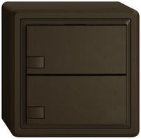 Pulsante universale AP EDIZIO.liv UNI SNAPFIX® s.LED 2× com.1T ma