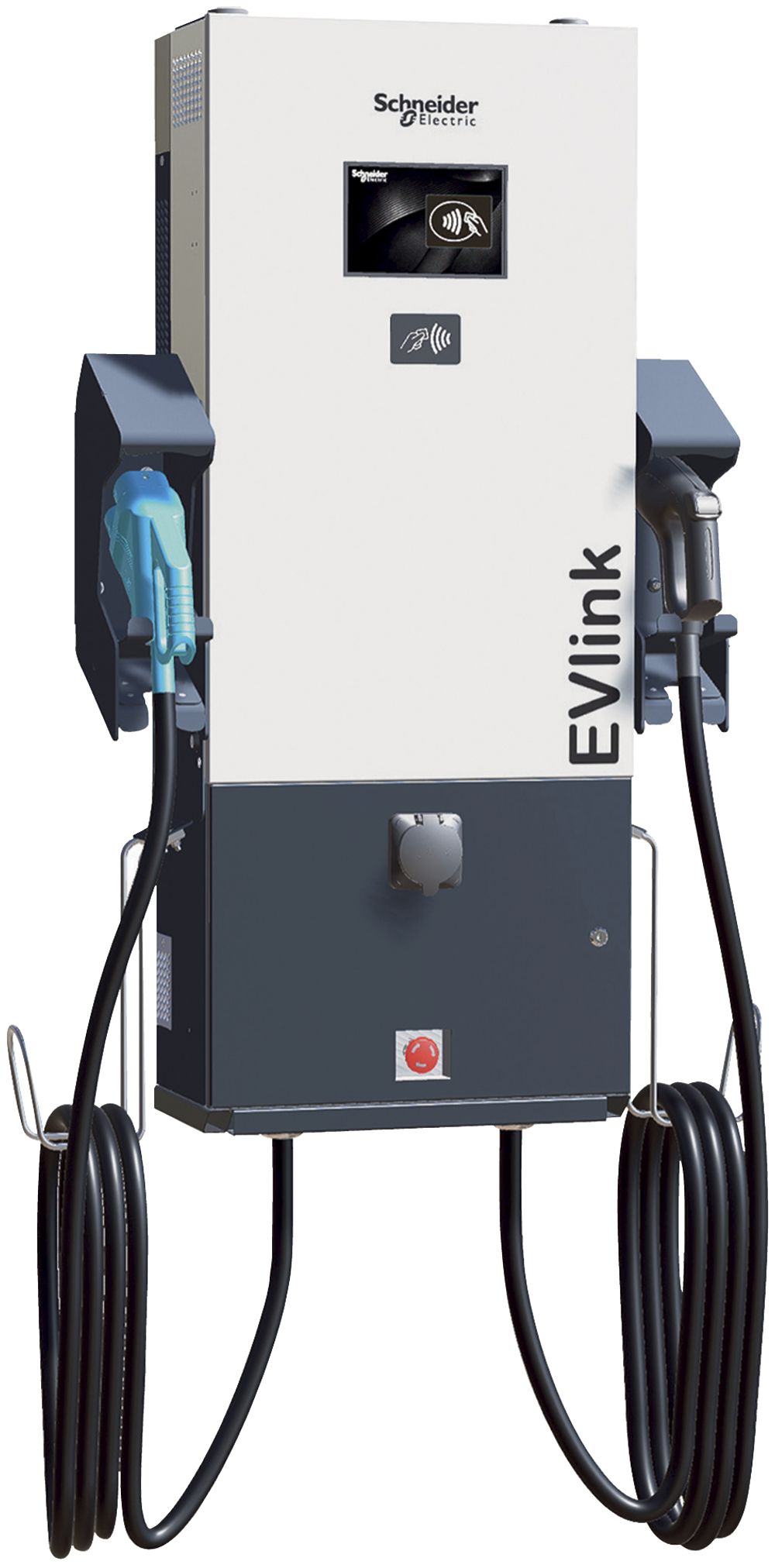 Station de charge EVlink EVD1S24THB2 24kW mode4 Combo2/CHAdeMO câble 3.25m, RFID