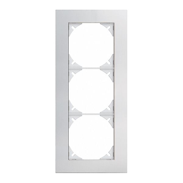 Abdeckrahmen EDIZIOdue prestige 3×1 aluminium