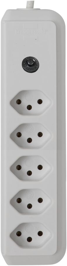 Prise multiple cleverLINE 5×T13 blanc 1.5m H05VV-F 3×1mm²