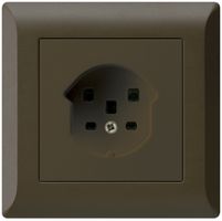 UP-Steckdose HA kallysto.line Typ 25 mit Steckklemmen braun