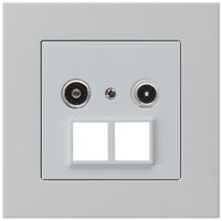 Prise multimédia ENC kallysto.pro R/TV 14dB 2GHz gris clair