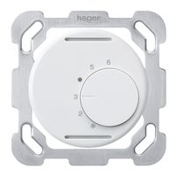 Einsatz zu UP-Raumthermostat basico mit Befestigungsplatte weiss 24V