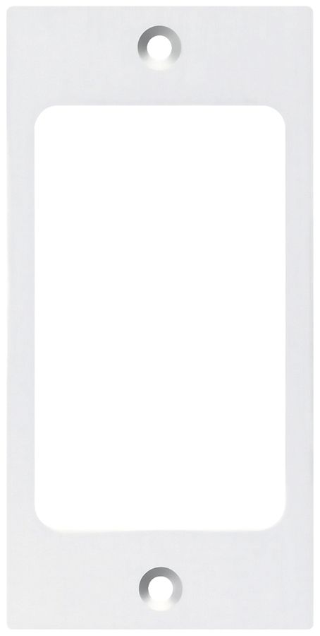 Plaque de fixation Hager FLF 3/5 1×1 aluminium anodisé bc