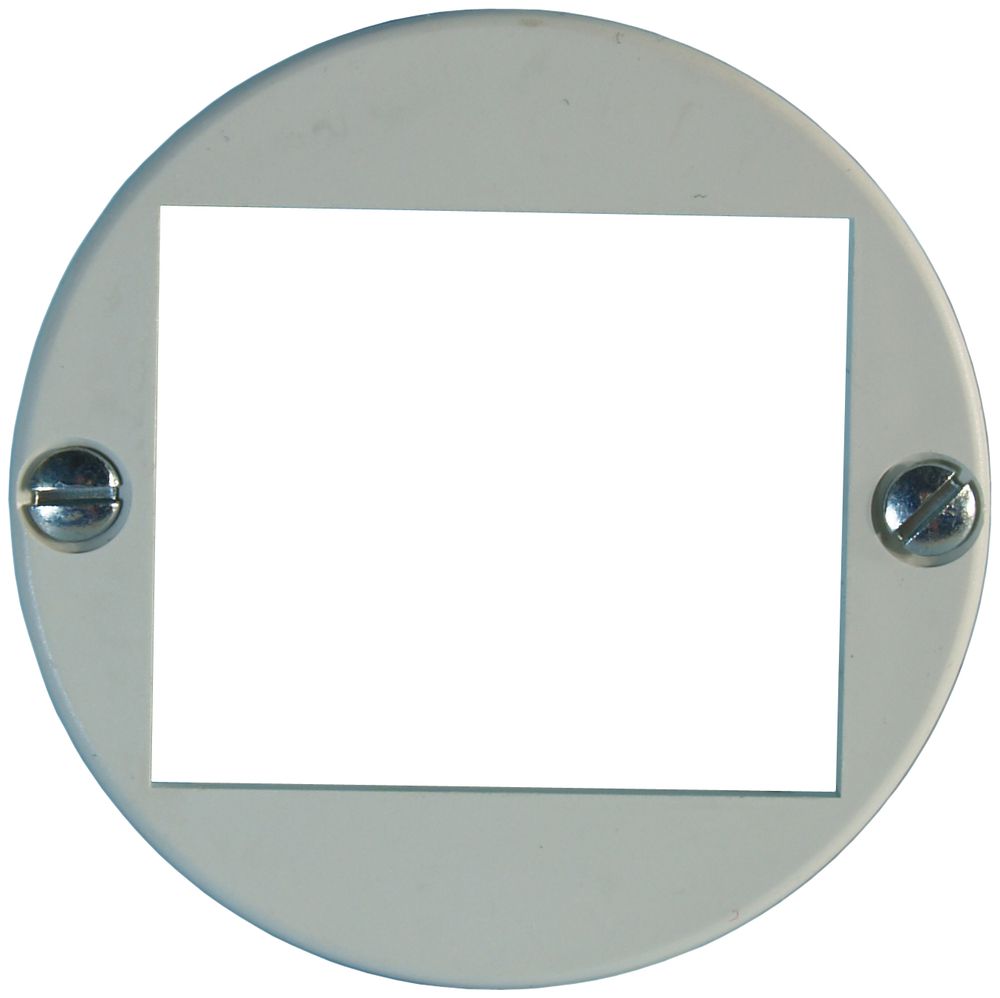 Disco frontale 43/4×RJ45 bianco