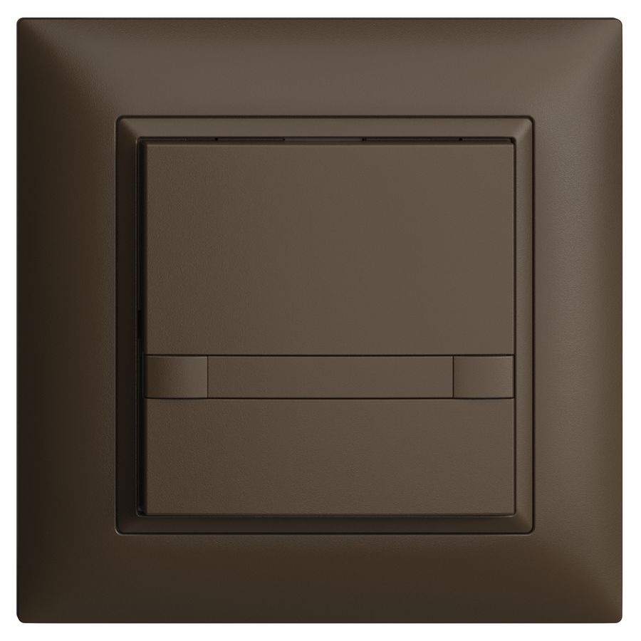 UP-KNX-Taster RGB EDUE FMI, 250mW, o.LED, m.Papier, 1×Taste, 2×Tastenb., cof