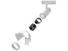 Spot LED DOTLUX SLIMtrack 30W 2577…3807lm 3000…4000K VAR AD3PH Ø75×171mm blanc