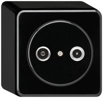 AP-Antennendose basico TV-R 23dB 2GHz schwarz